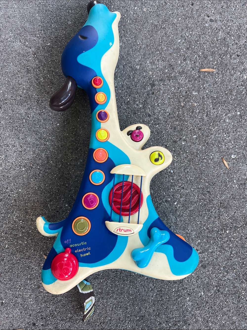 Strum Blue & Cream Kids Musical Guitar Toy